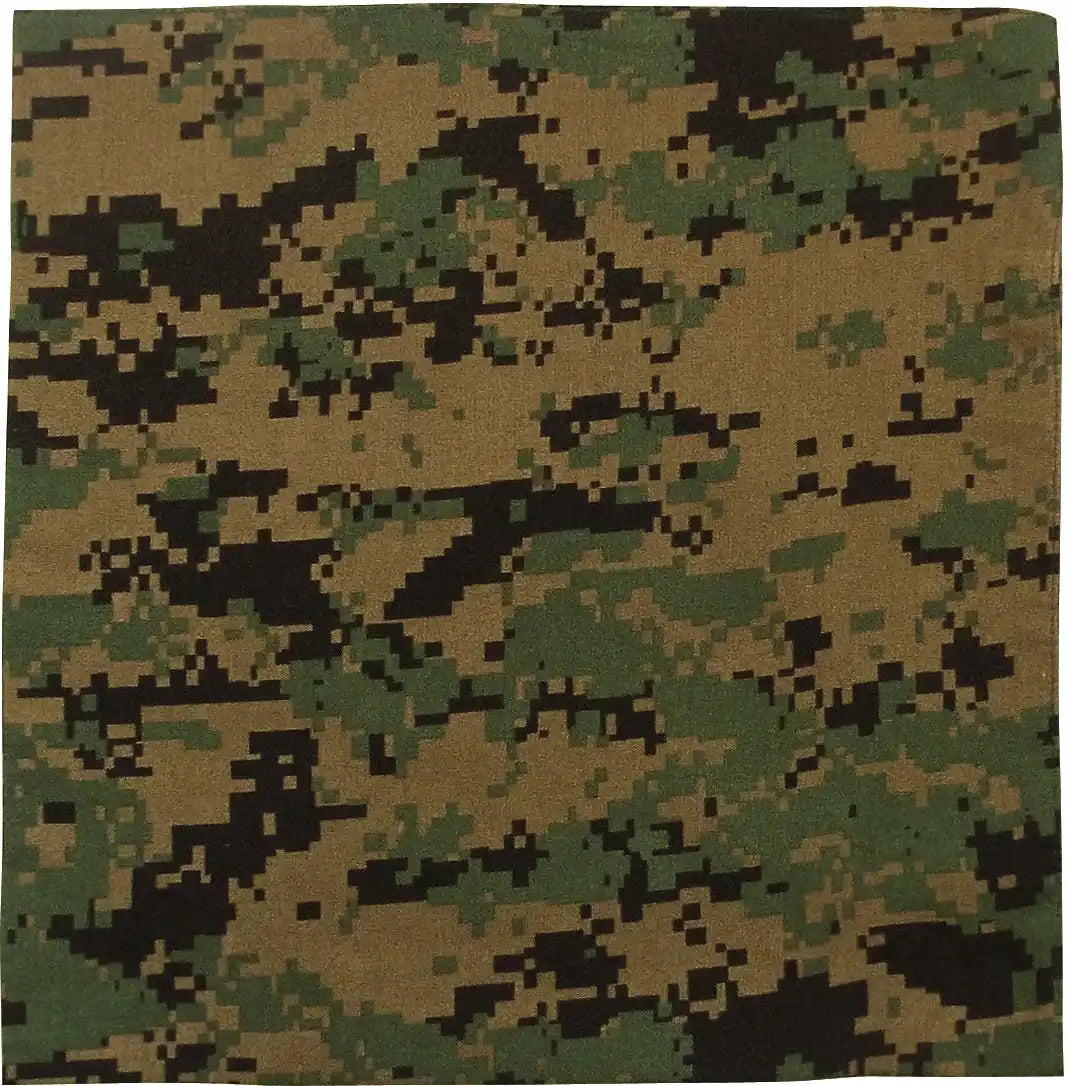 Rothco Digital Camo Bandana Woodland