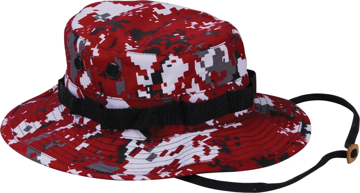 Rothco Digital Camo Boonie Hat Red / 7 1/2