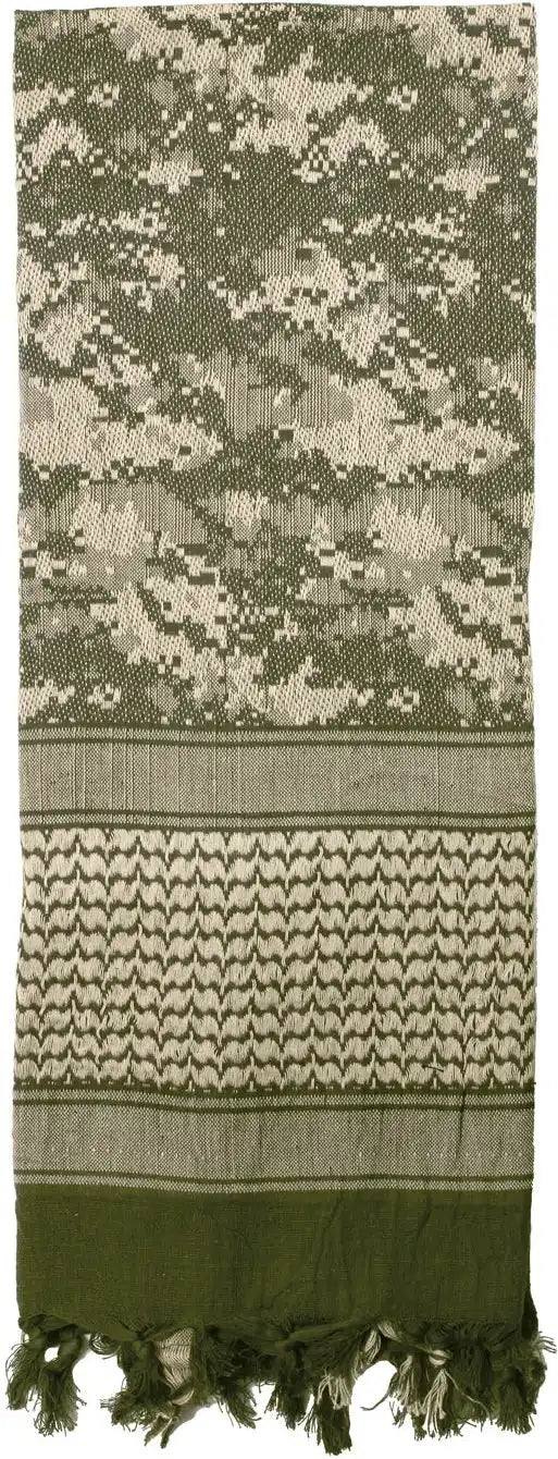 Rothco Digital Camo Shemagh Tactical Desert Keffiyeh Scarf Acu / one Size