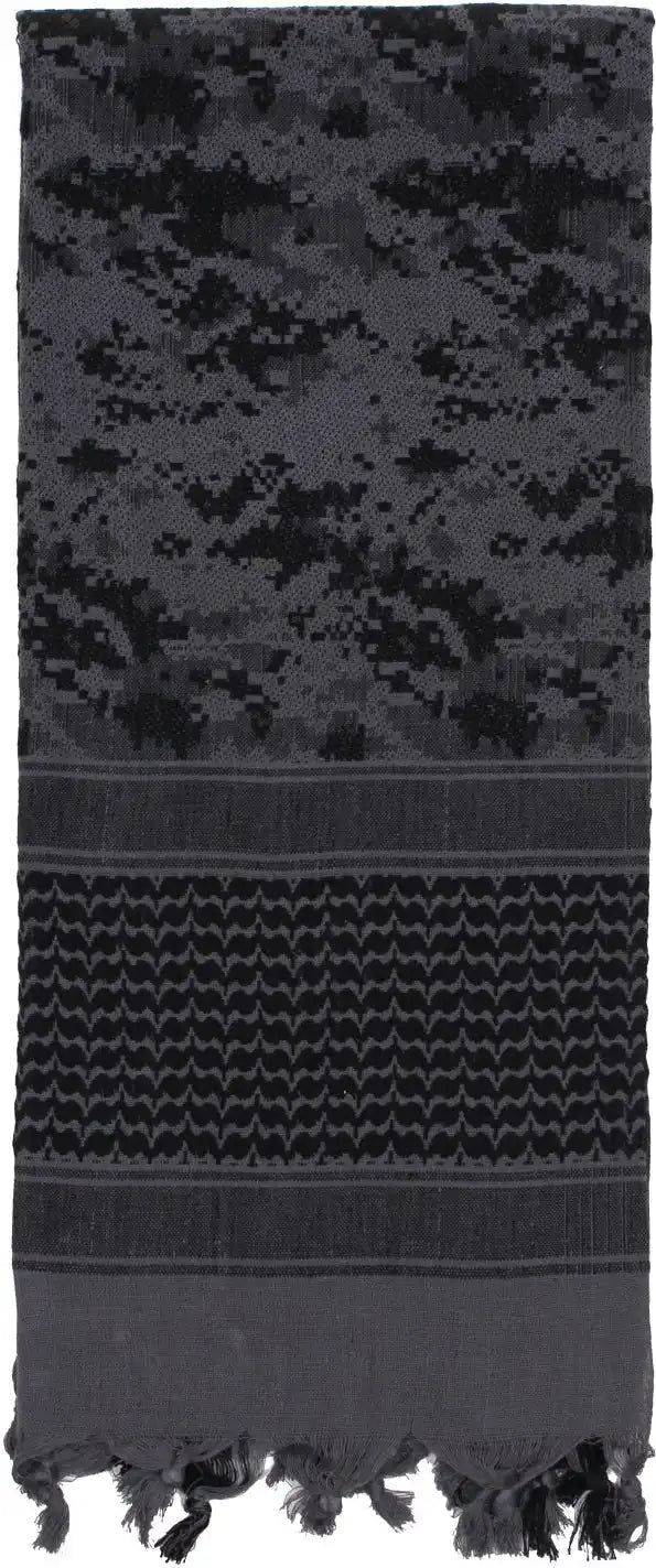 Rothco Digital Camo Shemagh Tactical Desert Keffiyeh Scarf Subdued Urban / one Size