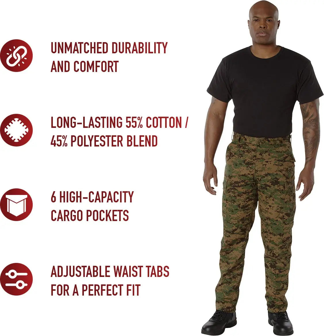Rothco Digital Camo Tactical Bdu Pants