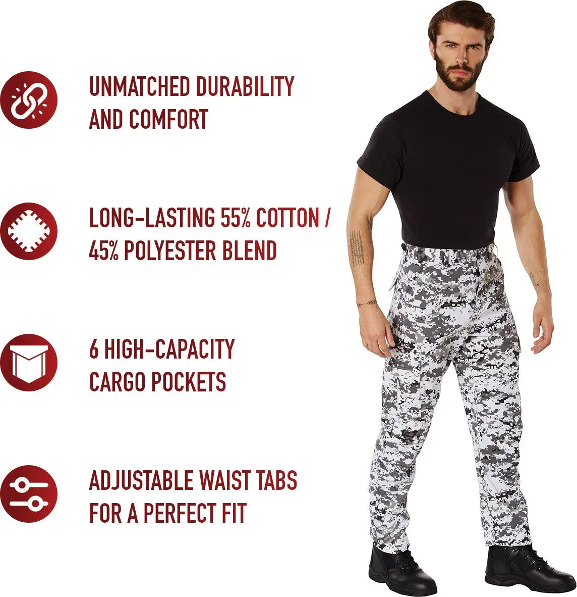 Rothco Digital Camo Tactical Bdu Pants