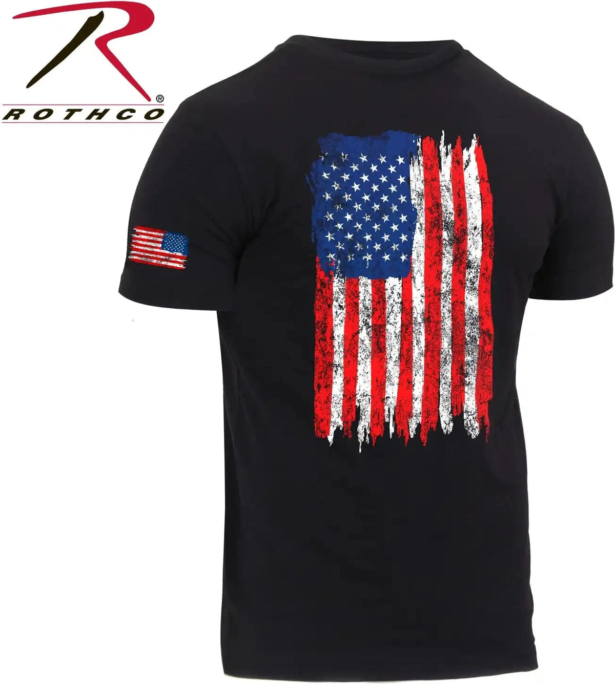 Rothco Distressed us Flag Athletic Fit t Shirt