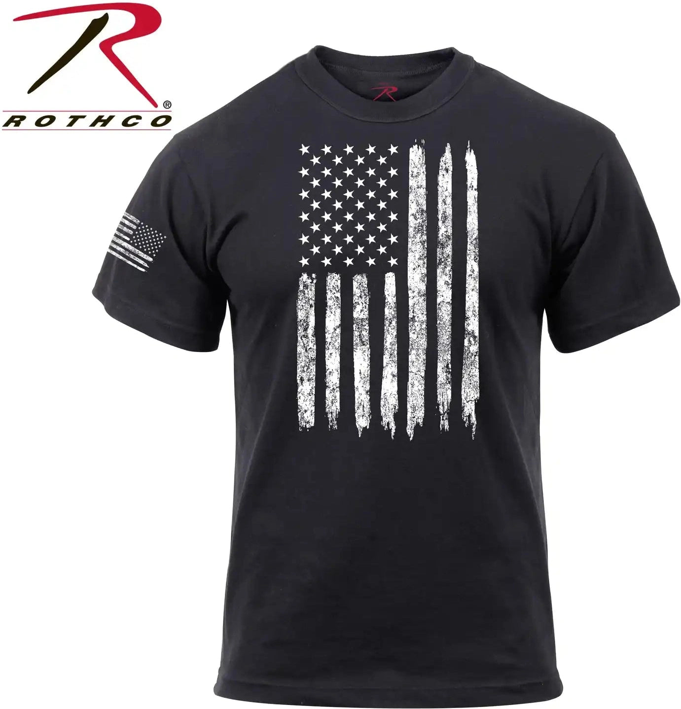 Rothco Distressed us Flag Athletic Fit t Shirt