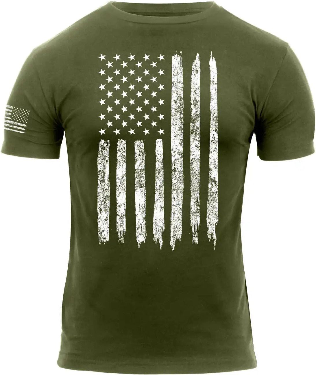 Rothco Distressed us Flag Athletic Fit t Shirt