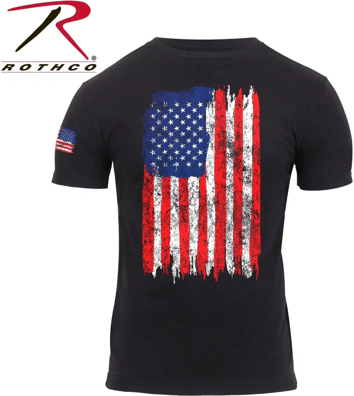 Rothco Distressed us Flag Athletic Fit t Shirt