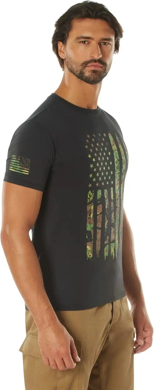 Rothco Distressed us Flag Athletic Fit t Shirt