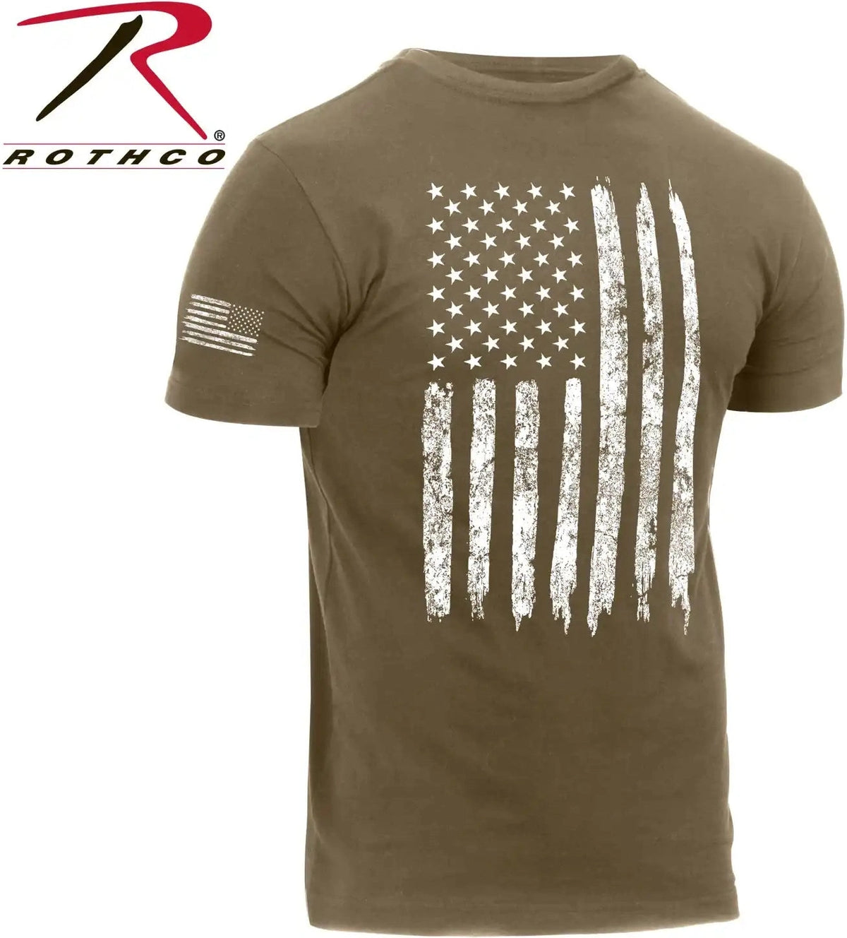 Rothco Distressed us Flag Athletic Fit t Shirt