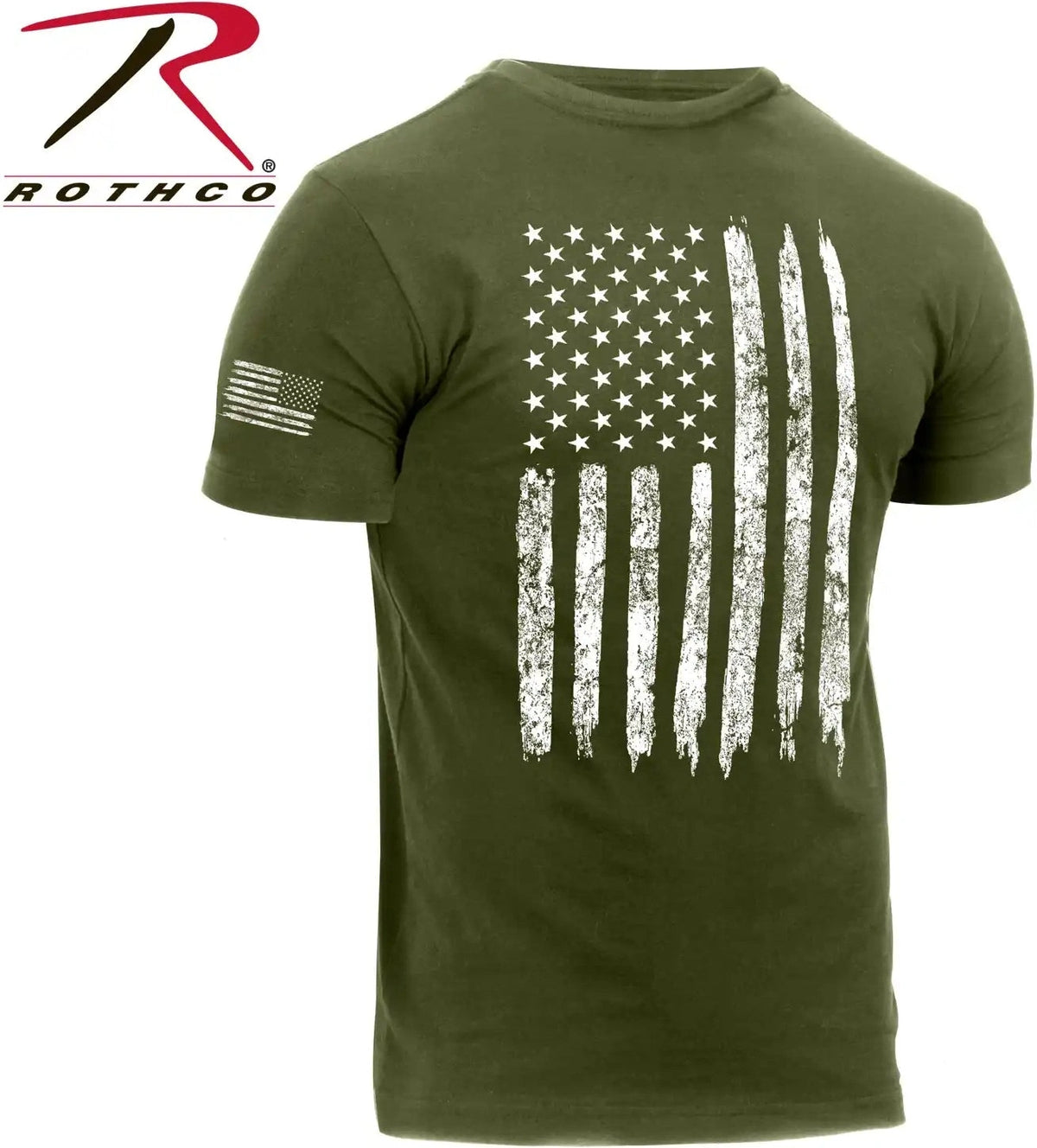 Rothco Distressed us Flag Athletic Fit t Shirt