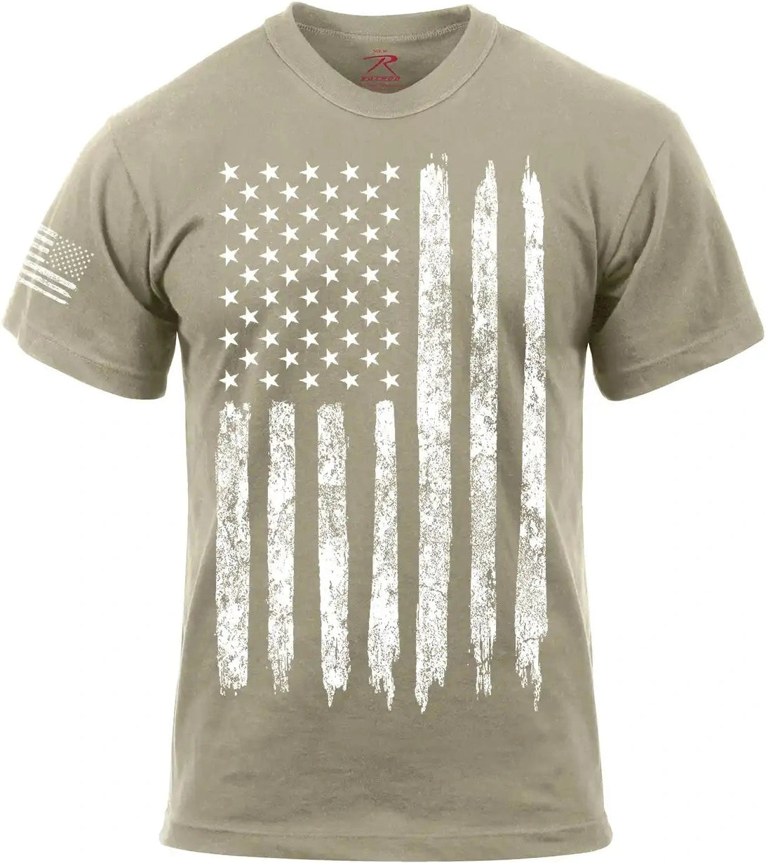 Rothco Distressed us Flag Athletic Fit t Shirt