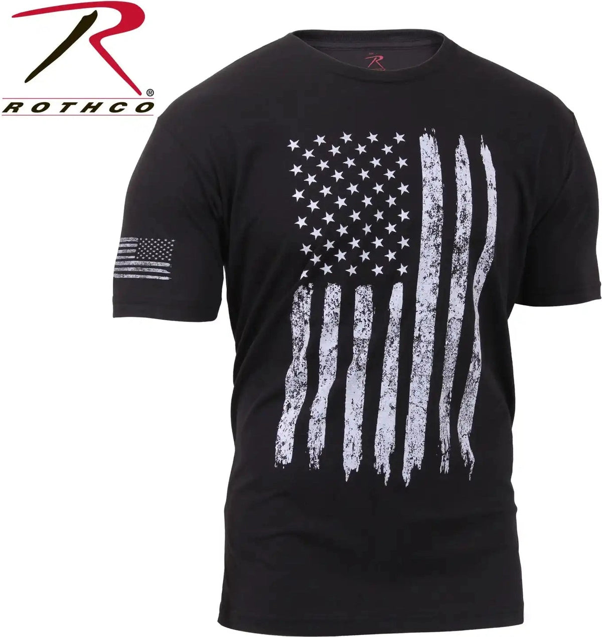Rothco Distressed us Flag Athletic Fit t Shirt