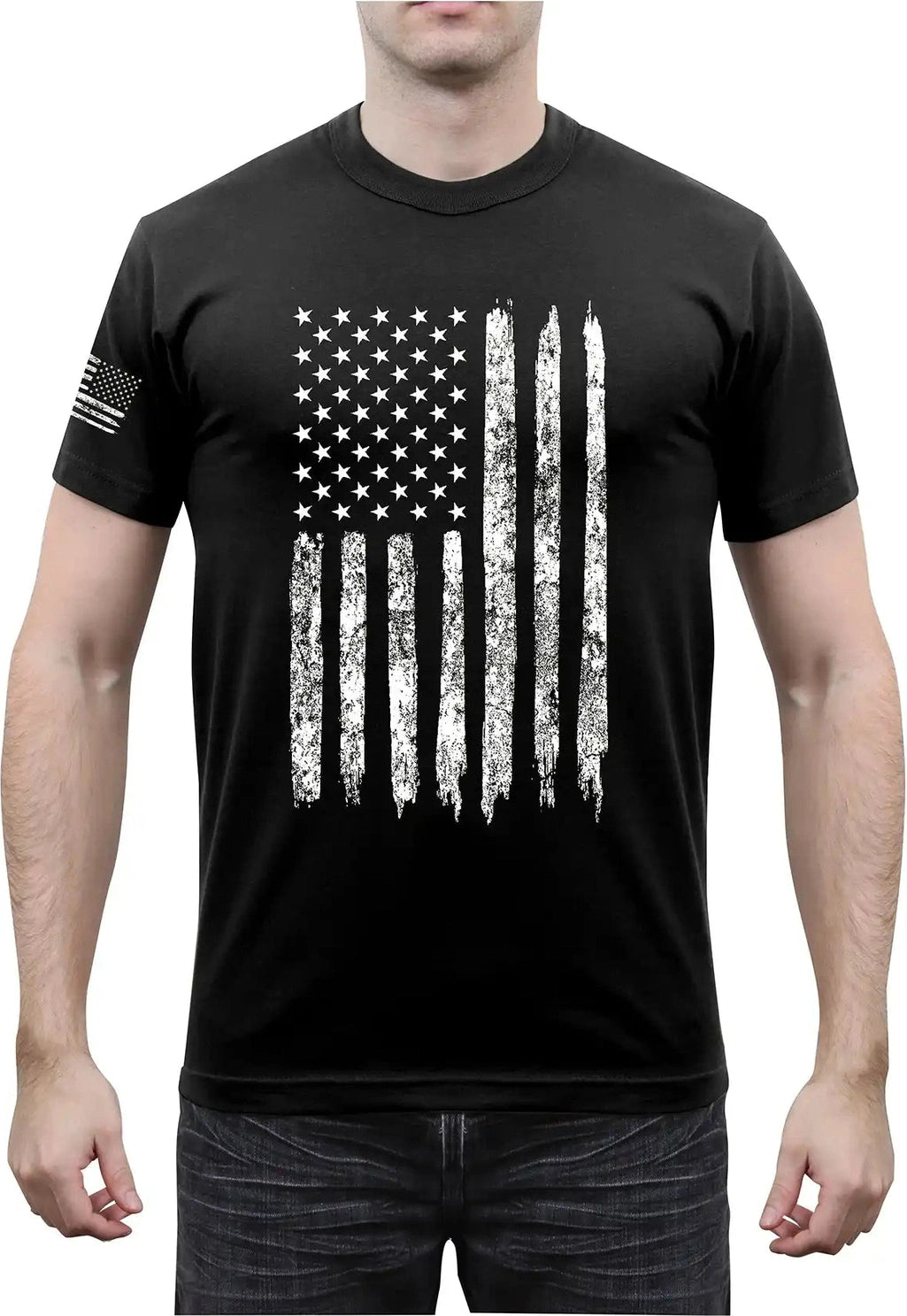 Rothco Distressed us Flag Athletic Fit t Shirt