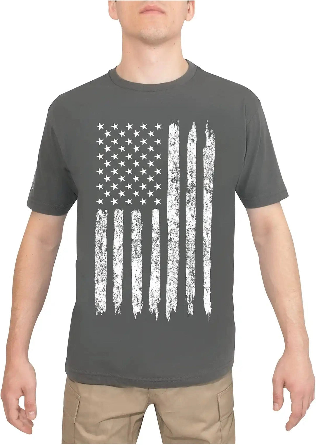 Rothco Distressed us Flag Athletic Fit t Shirt