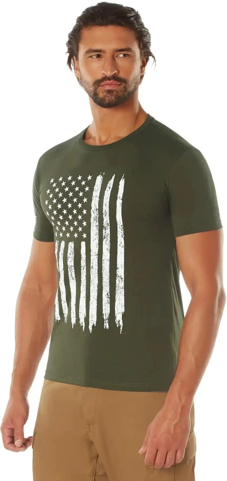 Rothco Distressed us Flag Athletic Fit t Shirt