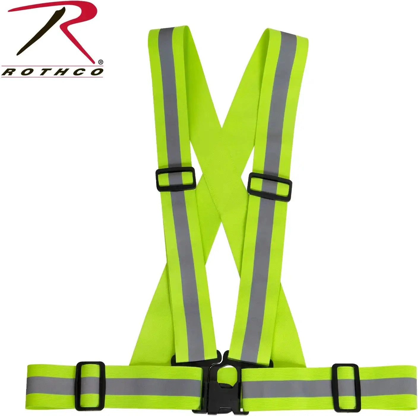 Rothco Elastic Reflective Hi Vis Pt Harness Yellow / one Size