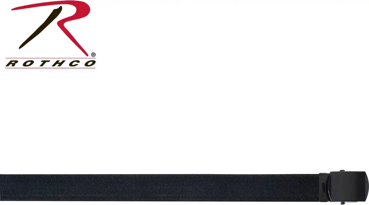 Rothco Elastic Stretch Web Belt 54 Inches Long | Black