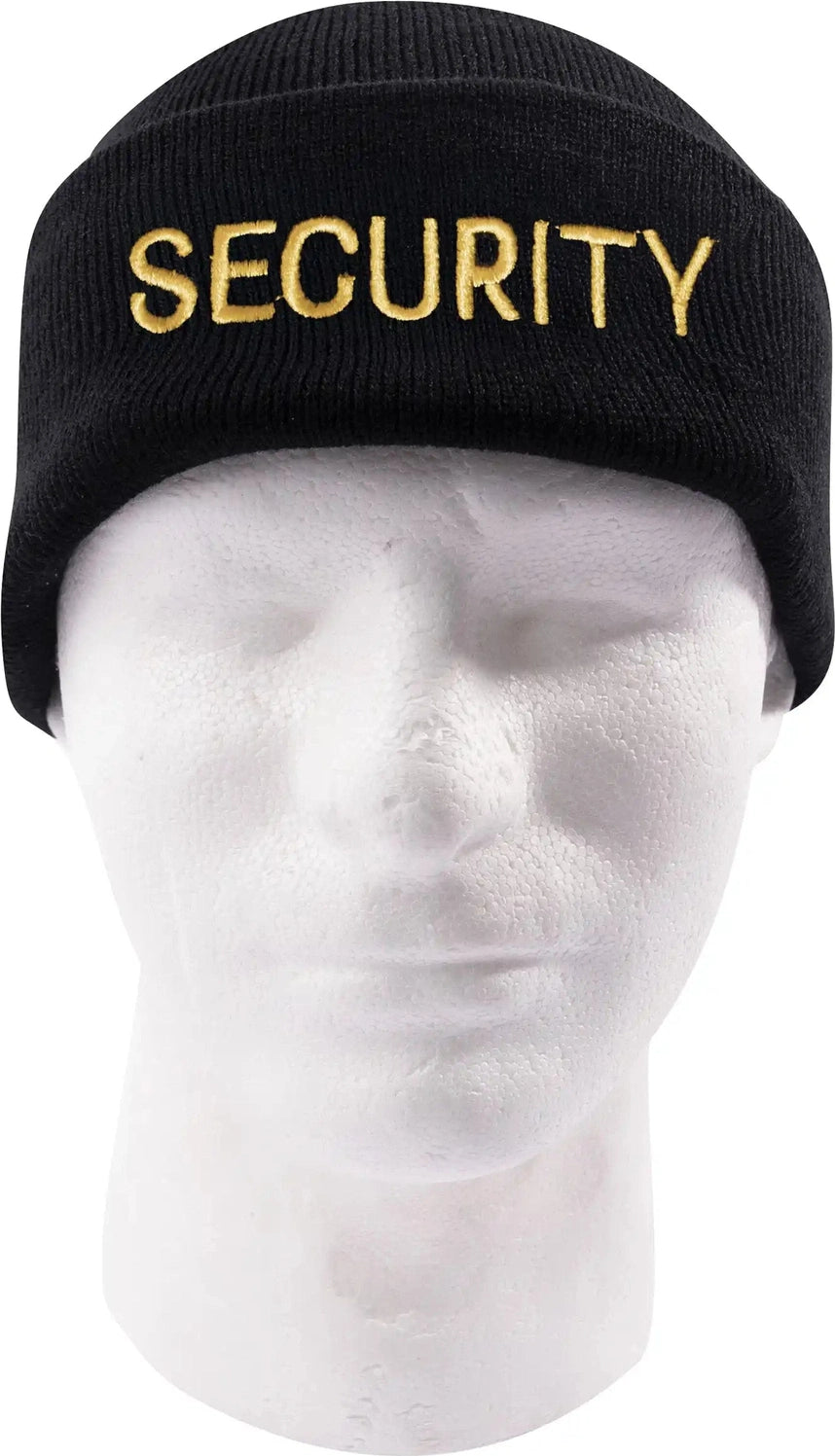 Rothco Embroidered Security Watch Cap Black & Gold