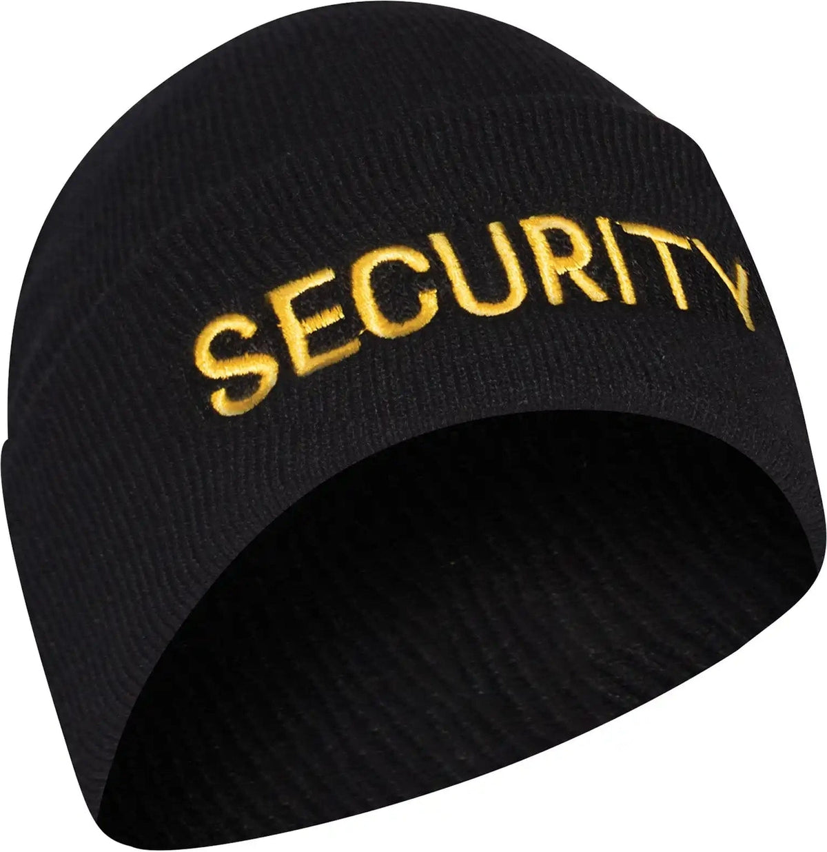 Rothco Embroidered Security Watch Cap Black & Gold