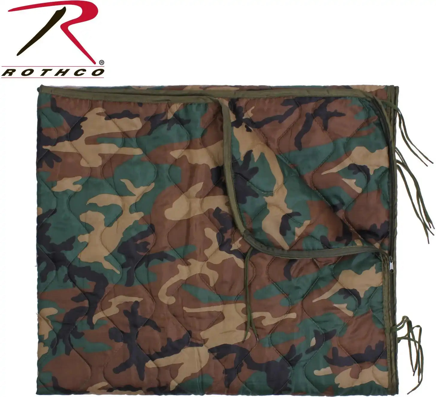 Rothco Enhanced G.i. Type Rip Stop Poncho Liner with Zipper