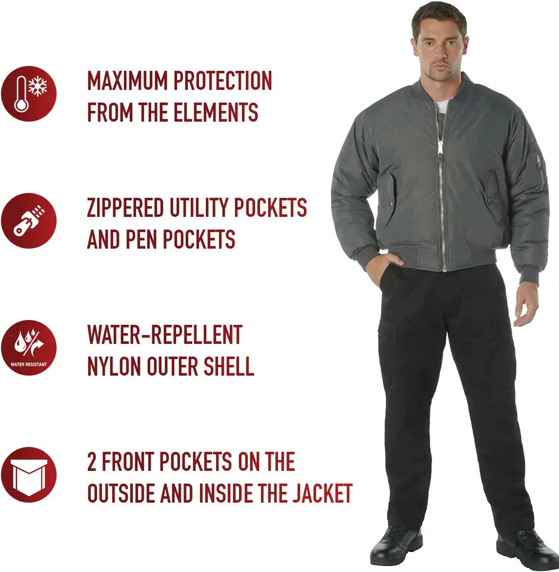 Rothco Enhanced Nylon Ma 1 Flight Jacket
