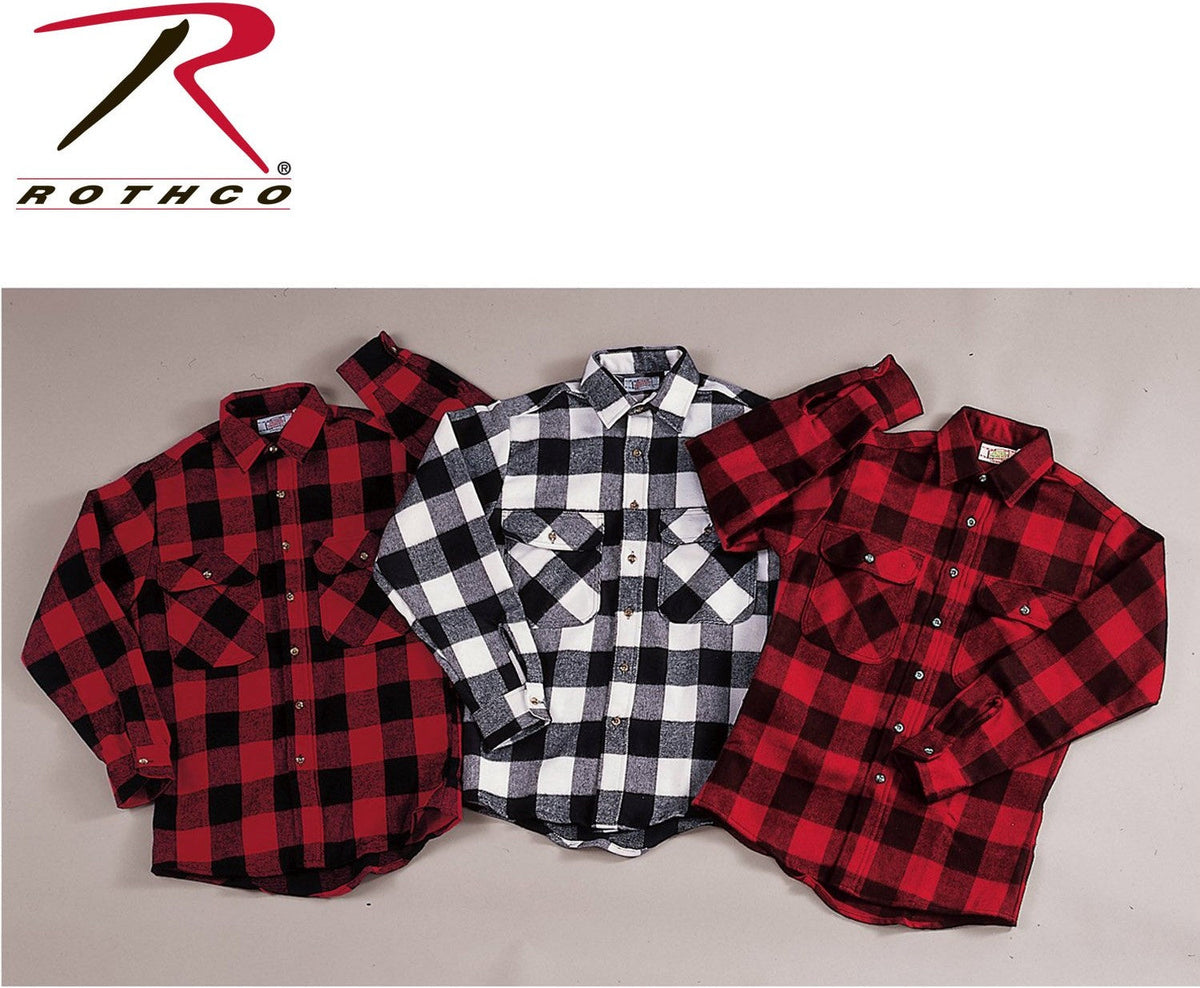 Rothco Extra Heavyweight Buffalo Plaid Flannel Shirt