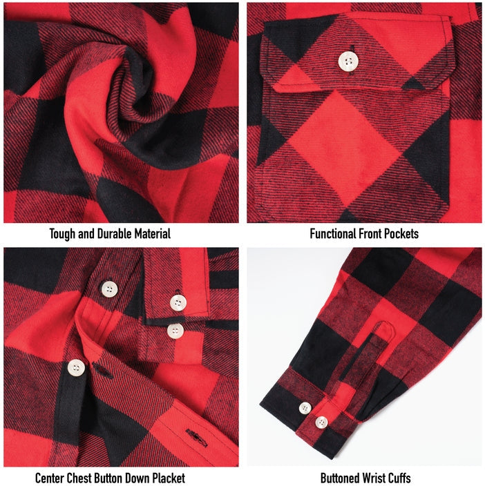 Rothco Extra Heavyweight Buffalo Plaid Flannel Shirt