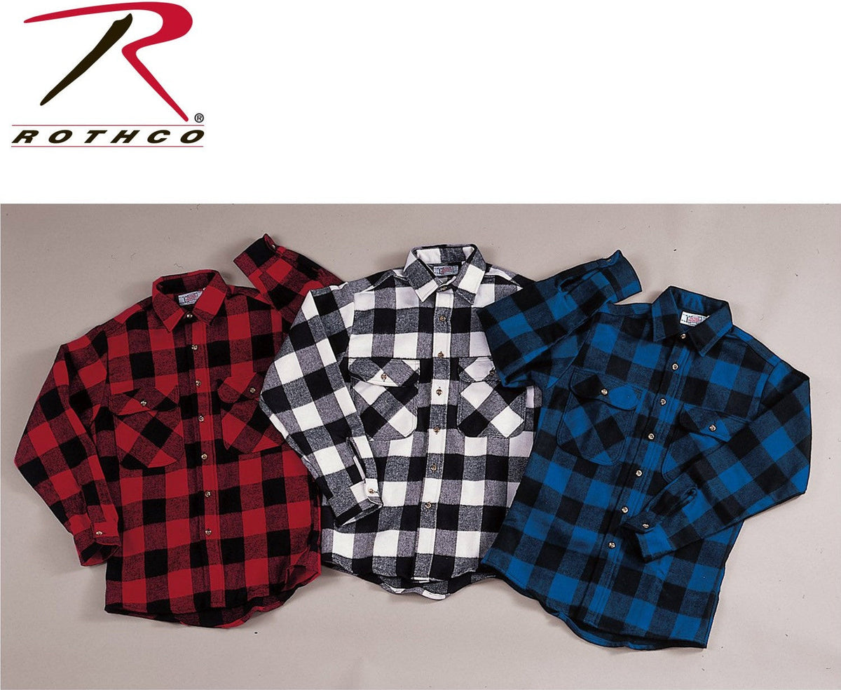 Rothco Extra Heavyweight Buffalo Plaid Flannel Shirt