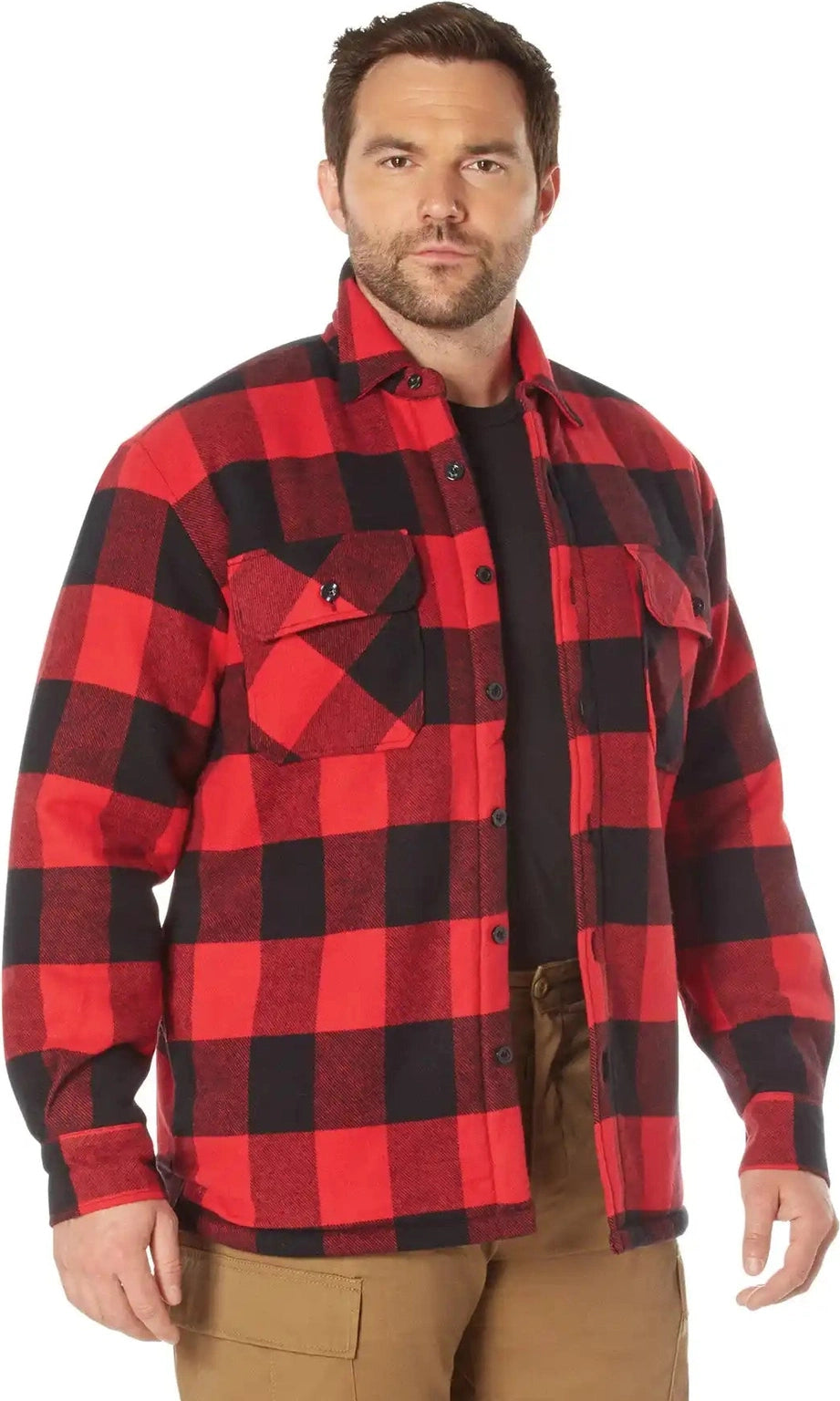 Rothco Extra Heavyweight Buffalo Plaid Sherpa Lined Flannel Shirts