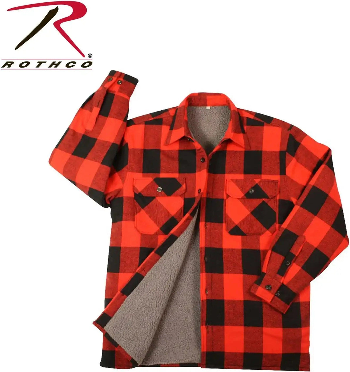 Rothco Extra Heavyweight Buffalo Plaid Sherpa Lined Flannel Shirts