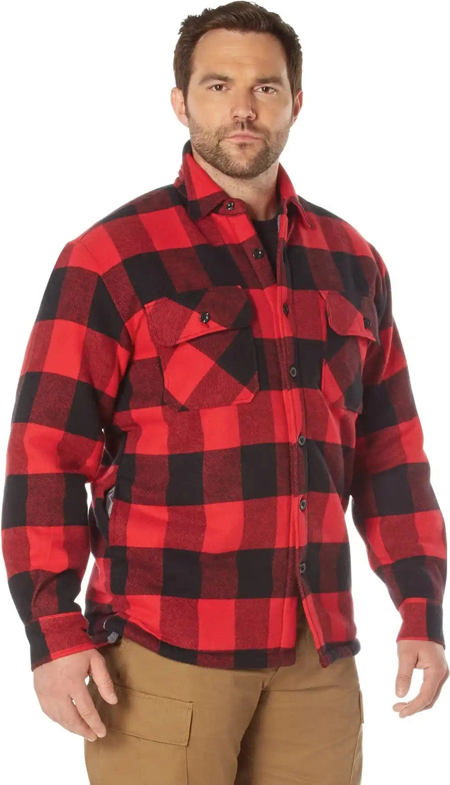 Rothco Extra Heavyweight Buffalo Plaid Sherpa Lined Flannel Shirts