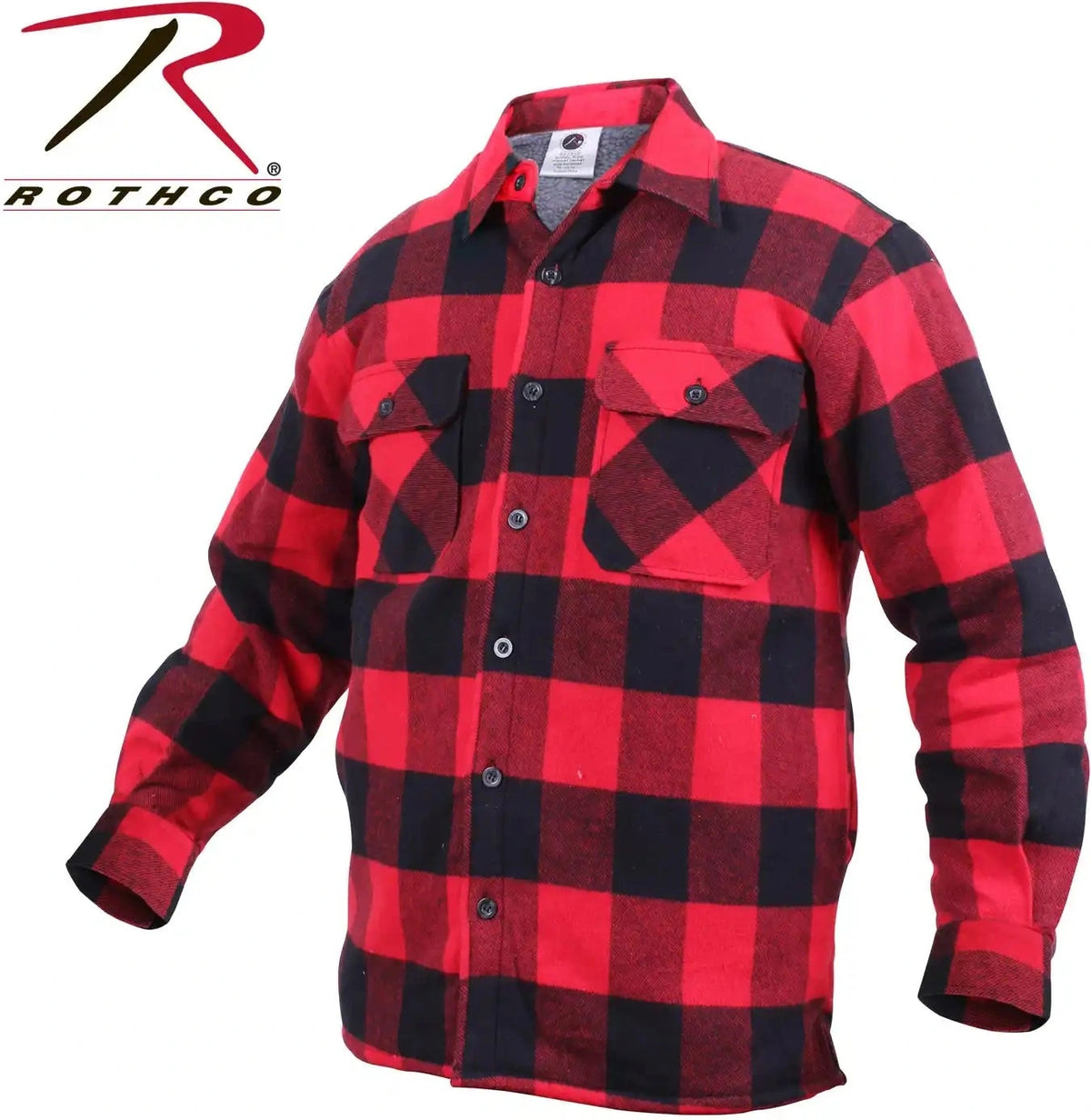 Rothco Extra Heavyweight Buffalo Plaid Sherpa Lined Flannel Shirts