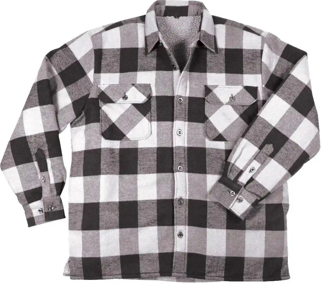 Rothco Extra Heavyweight Buffalo Plaid Sherpa Lined Flannel Shirts