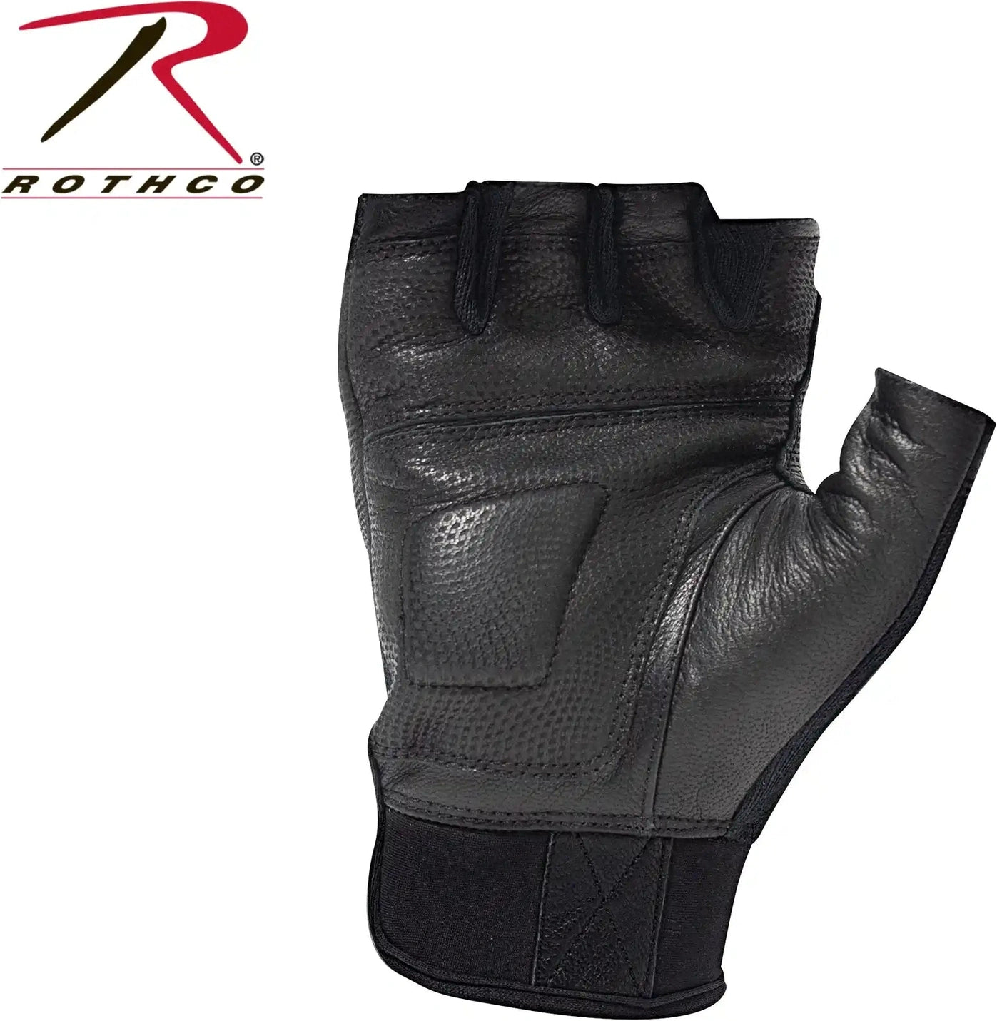 Rothco Fingerless Cut Resistant Carbon Hard Knuckle Gloves Black
