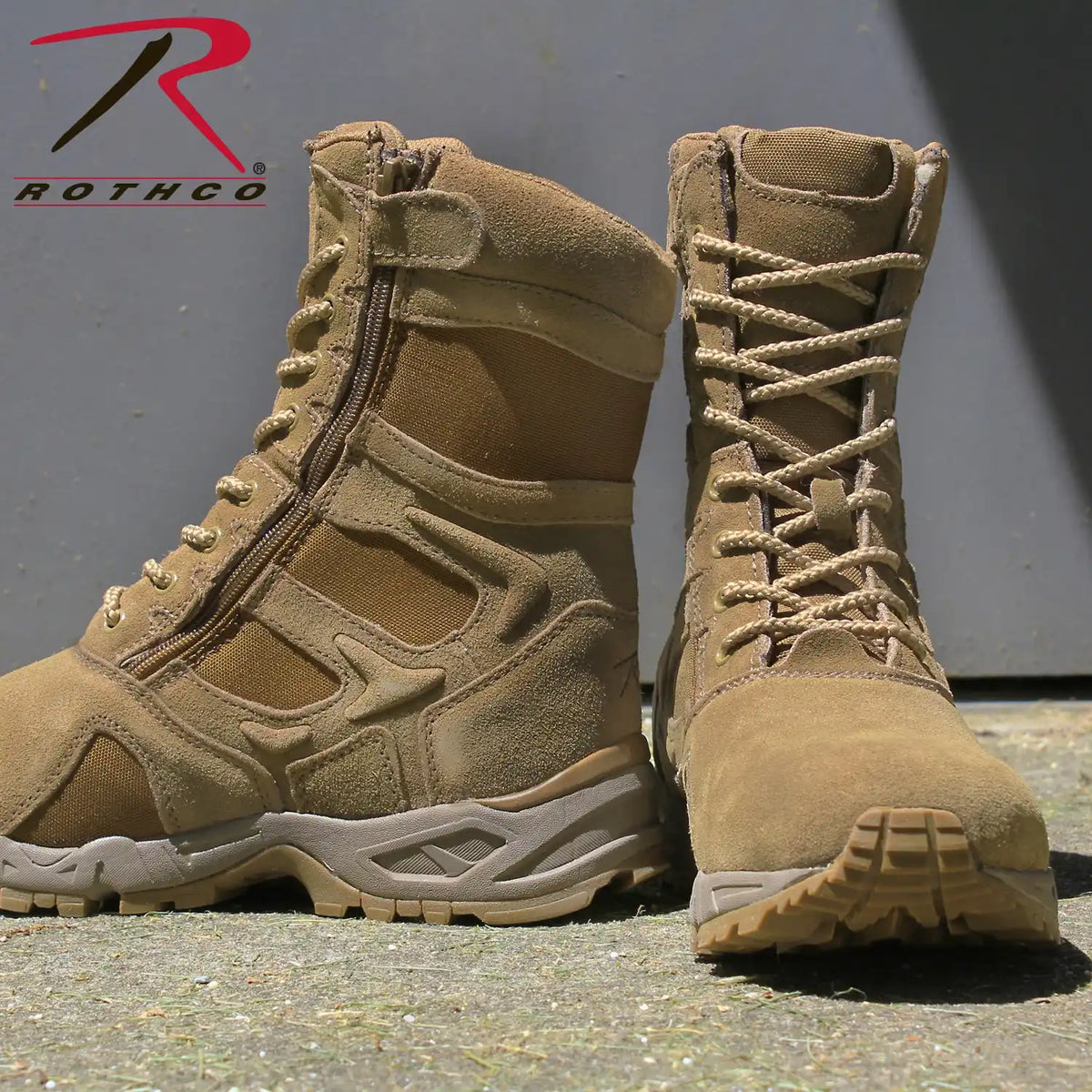 Rothco Forced Entry Deployment Boots with Side Zipper 8 Inch