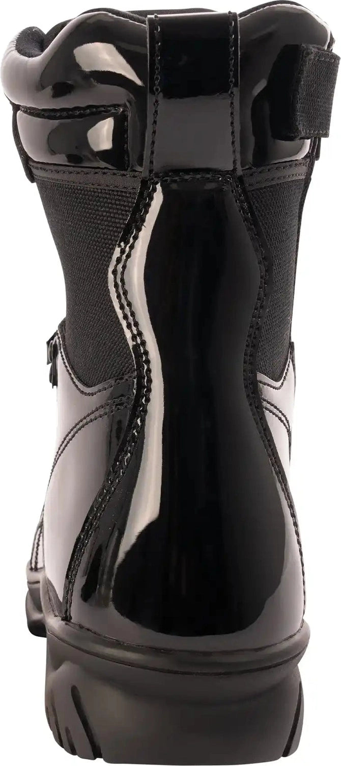 Rothco Forced Entry High Gloss Tactical Boot with Side Zipper 8 Inch Black / 11.5