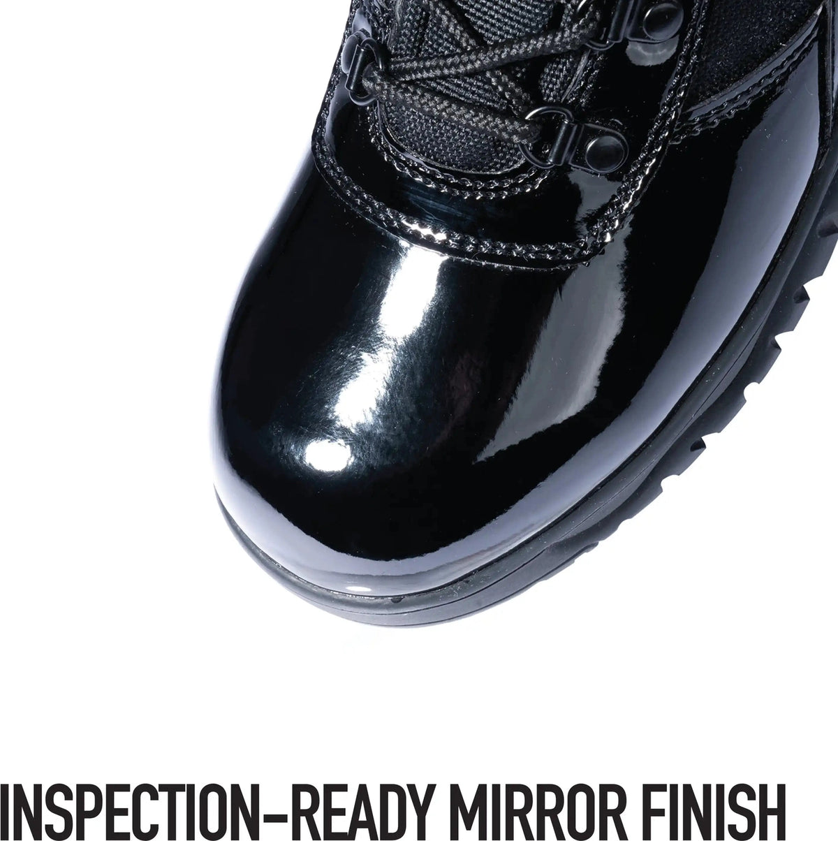 Rothco Forced Entry High Gloss Tactical Boot with Side Zipper 8 Inch Black / 11.5