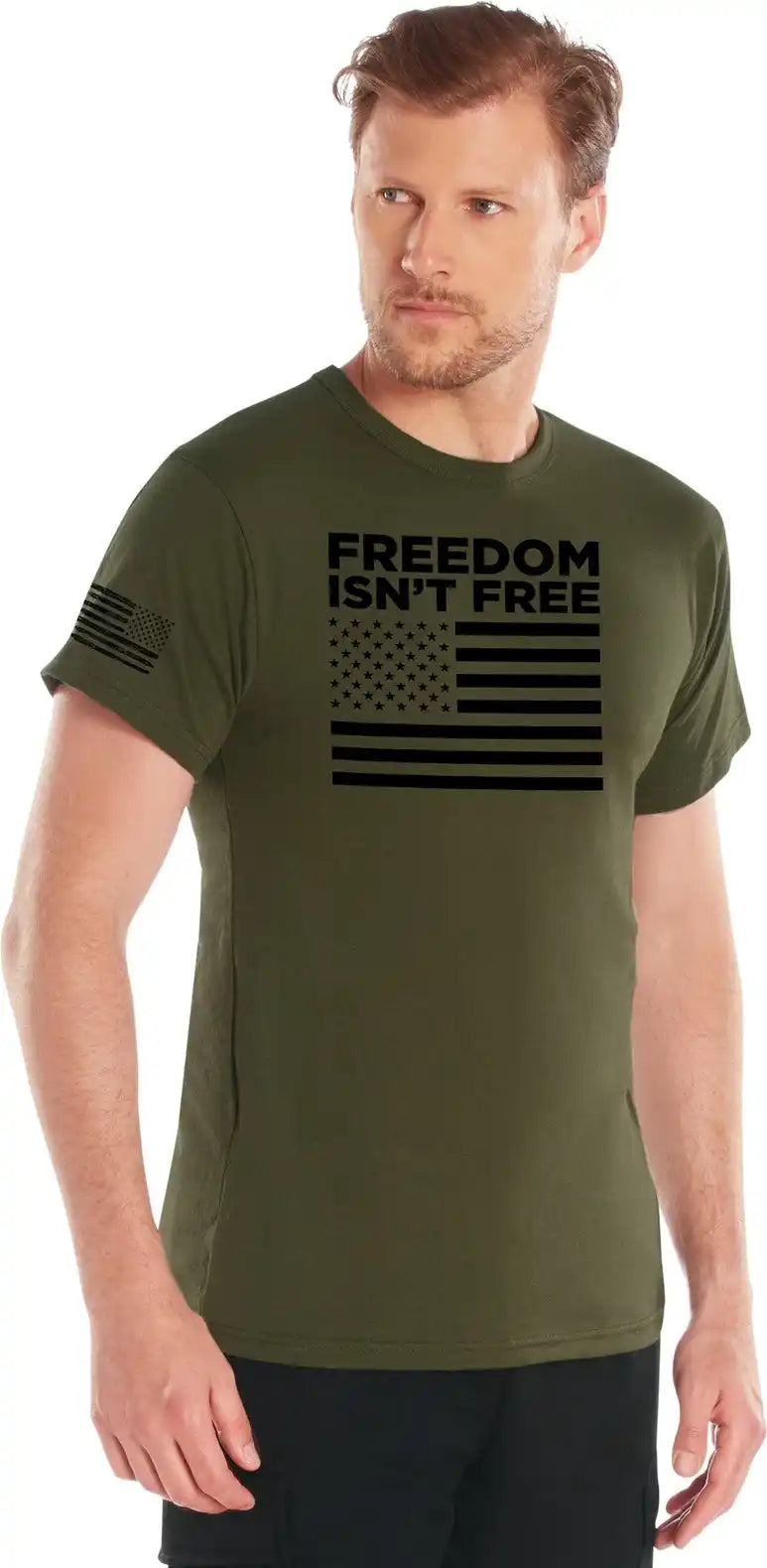 Rothco Freedom Isn’t Free Flag t Shirt Olive Drab / s
