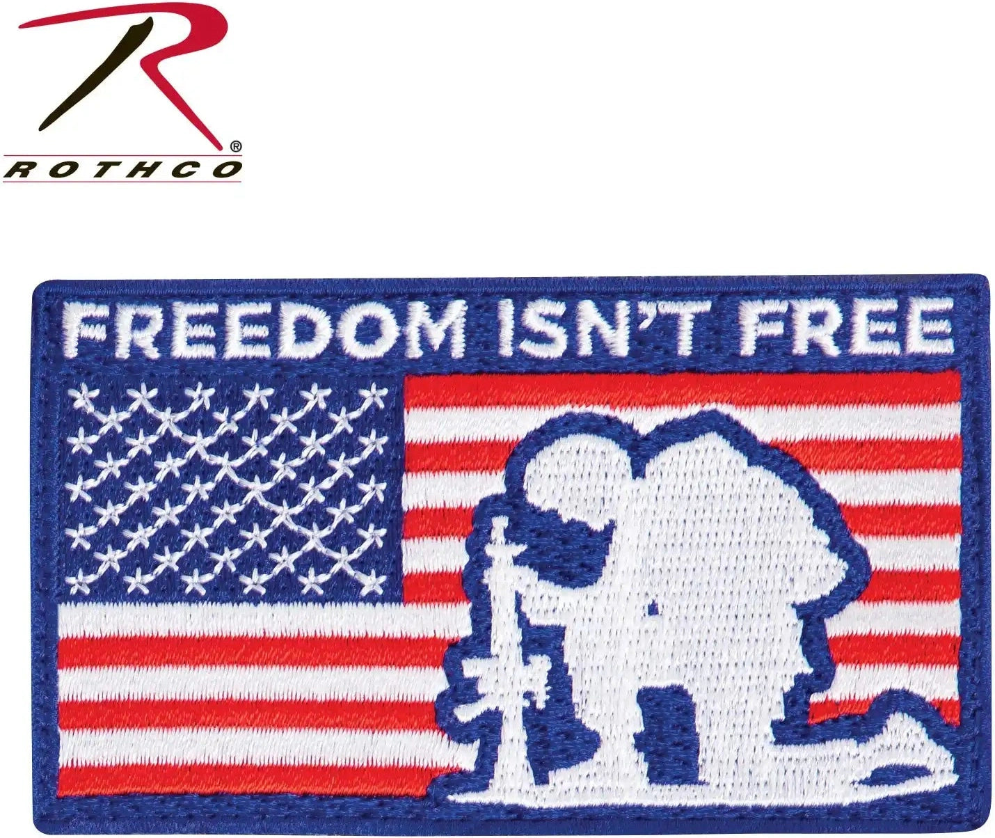 Rothco Freedom Isn’t Free Patch with Hook Back Red / White / Blue / one Size