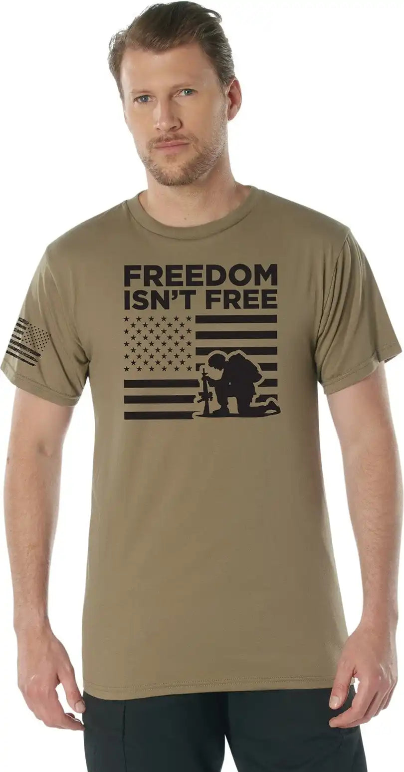 Rothco Freedom Isn’t Free t Shirt Coyote Brown / s