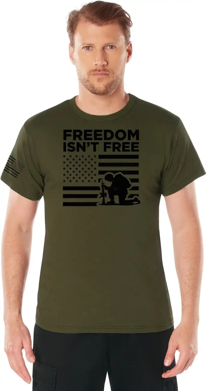 Rothco Freedom Isn’t Free t Shirt Olive Drab / s