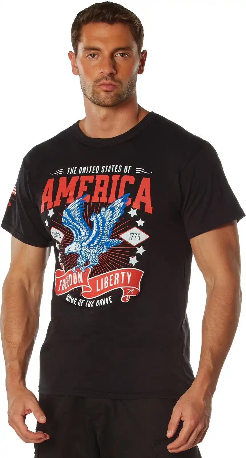 Rothco Freedom &amp; Liberty t Shirt Black / s