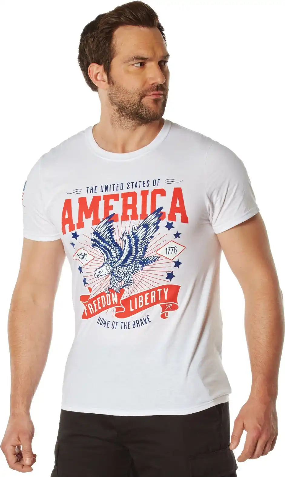 Rothco Freedom &amp; Liberty t Shirt White / s