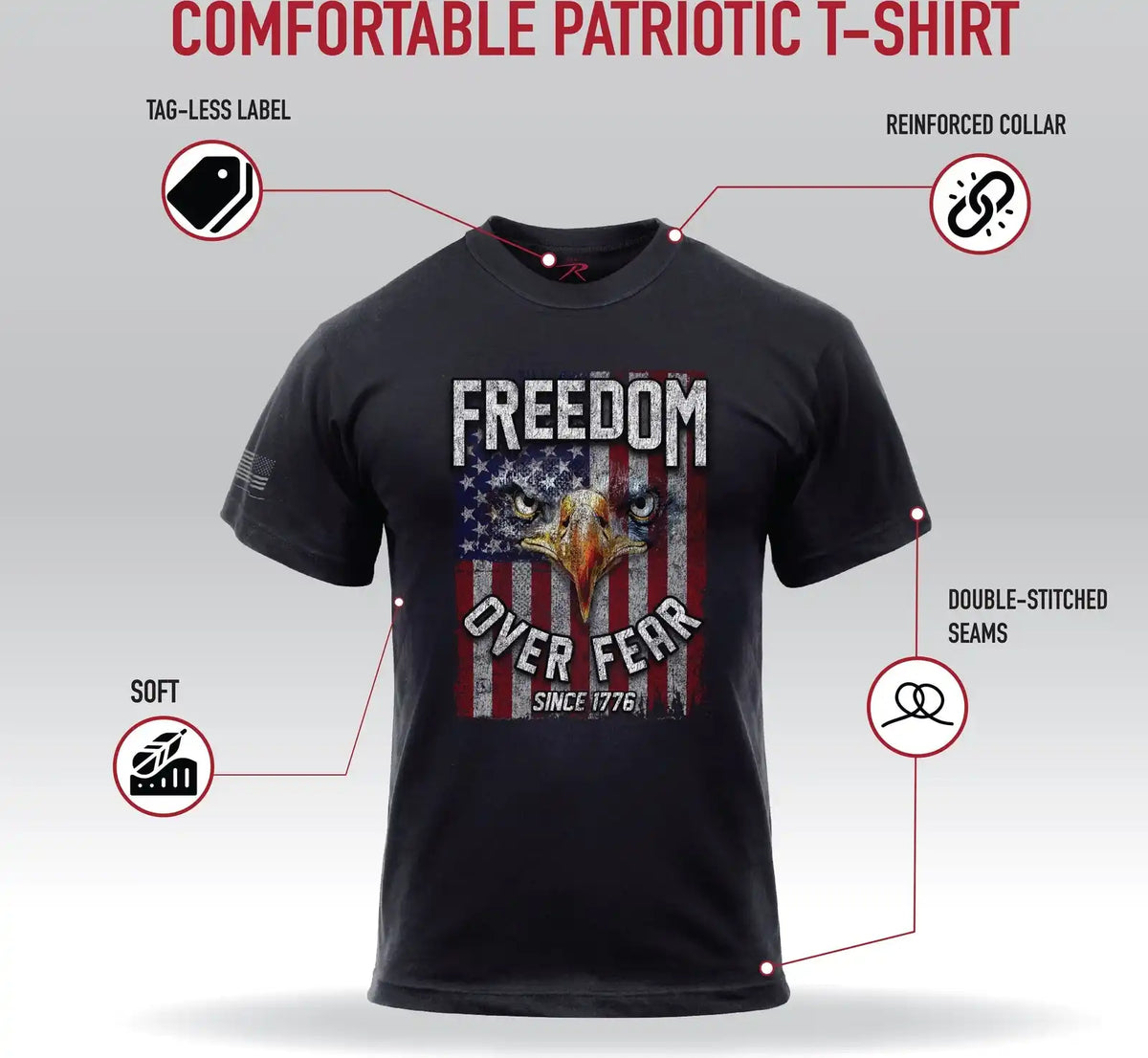 Rothco Freedom Over Fear T-shirt