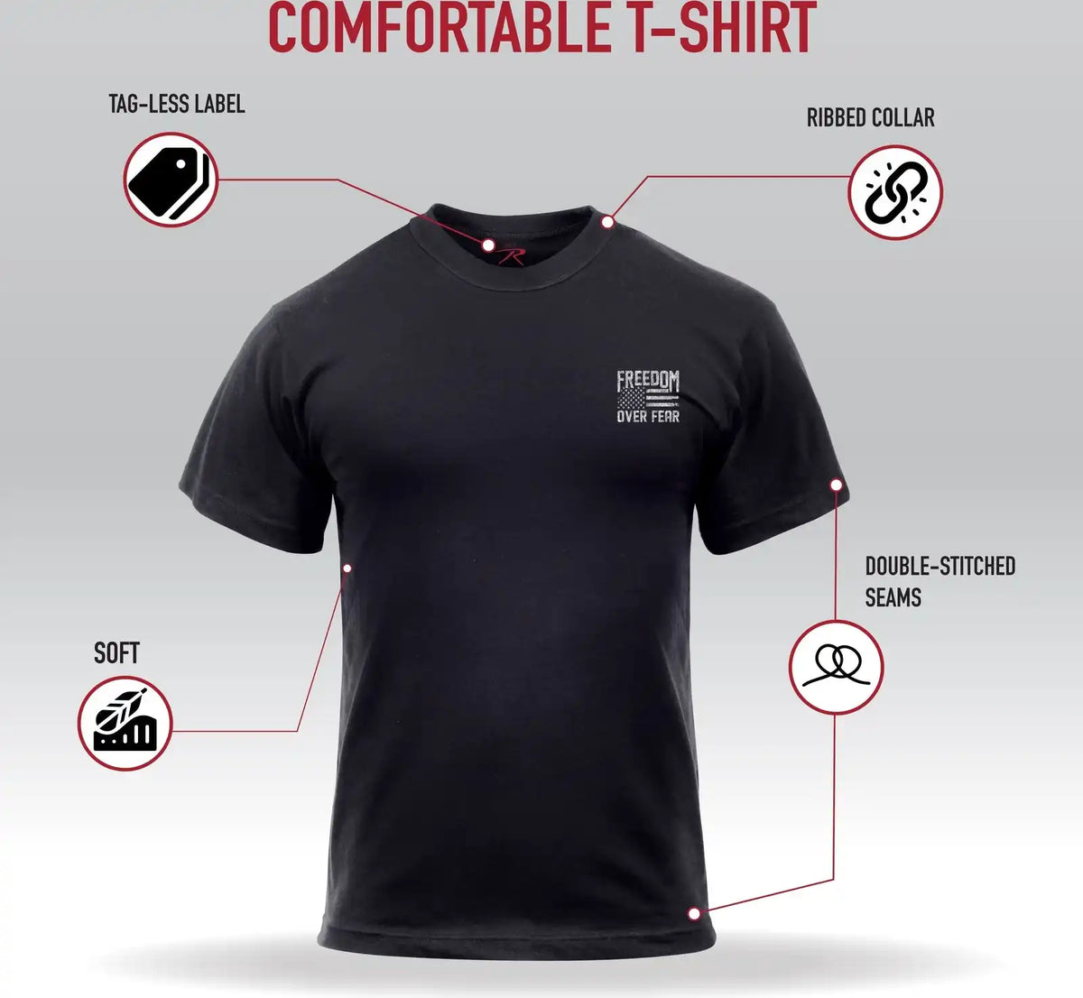 Rothco Freedom Over Fear T-shirt
