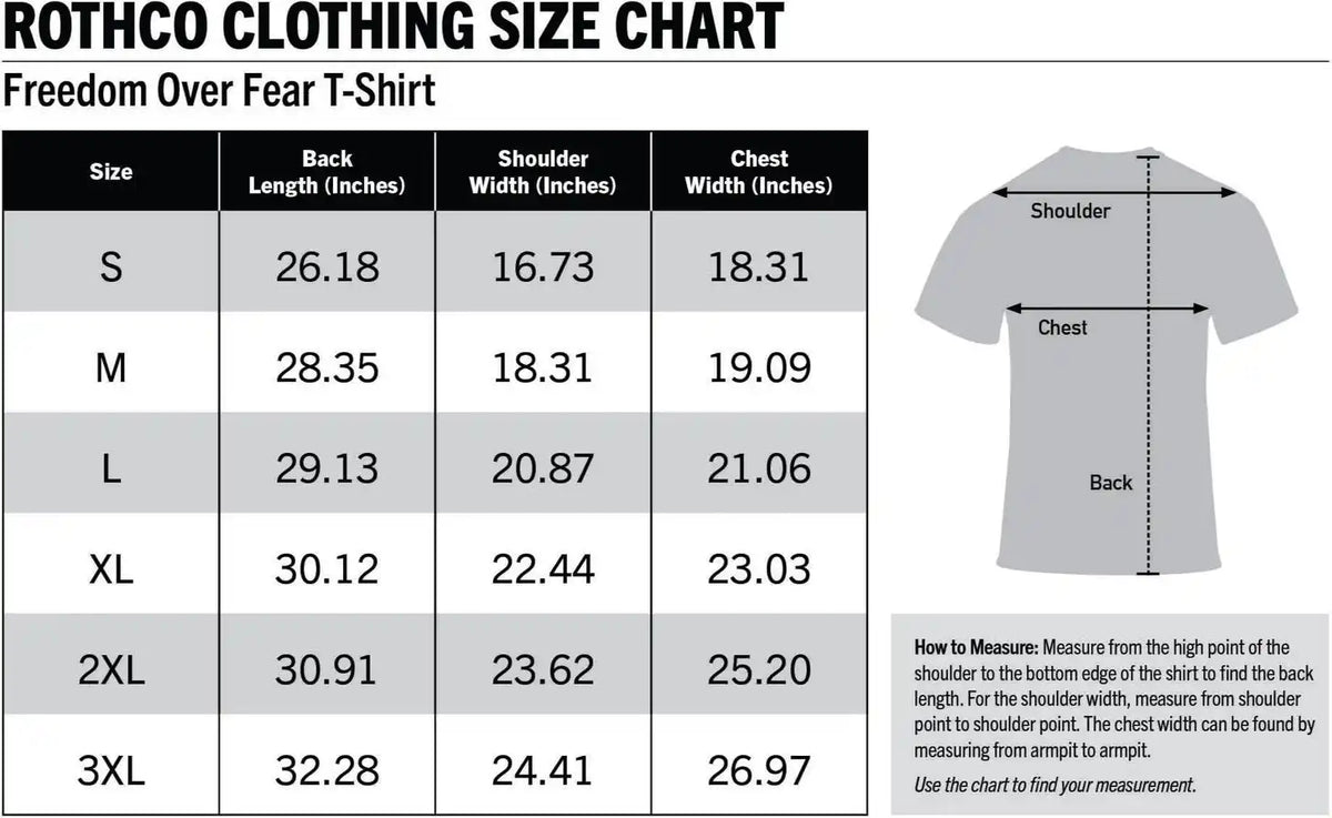Rothco Freedom Over Fear T-shirt