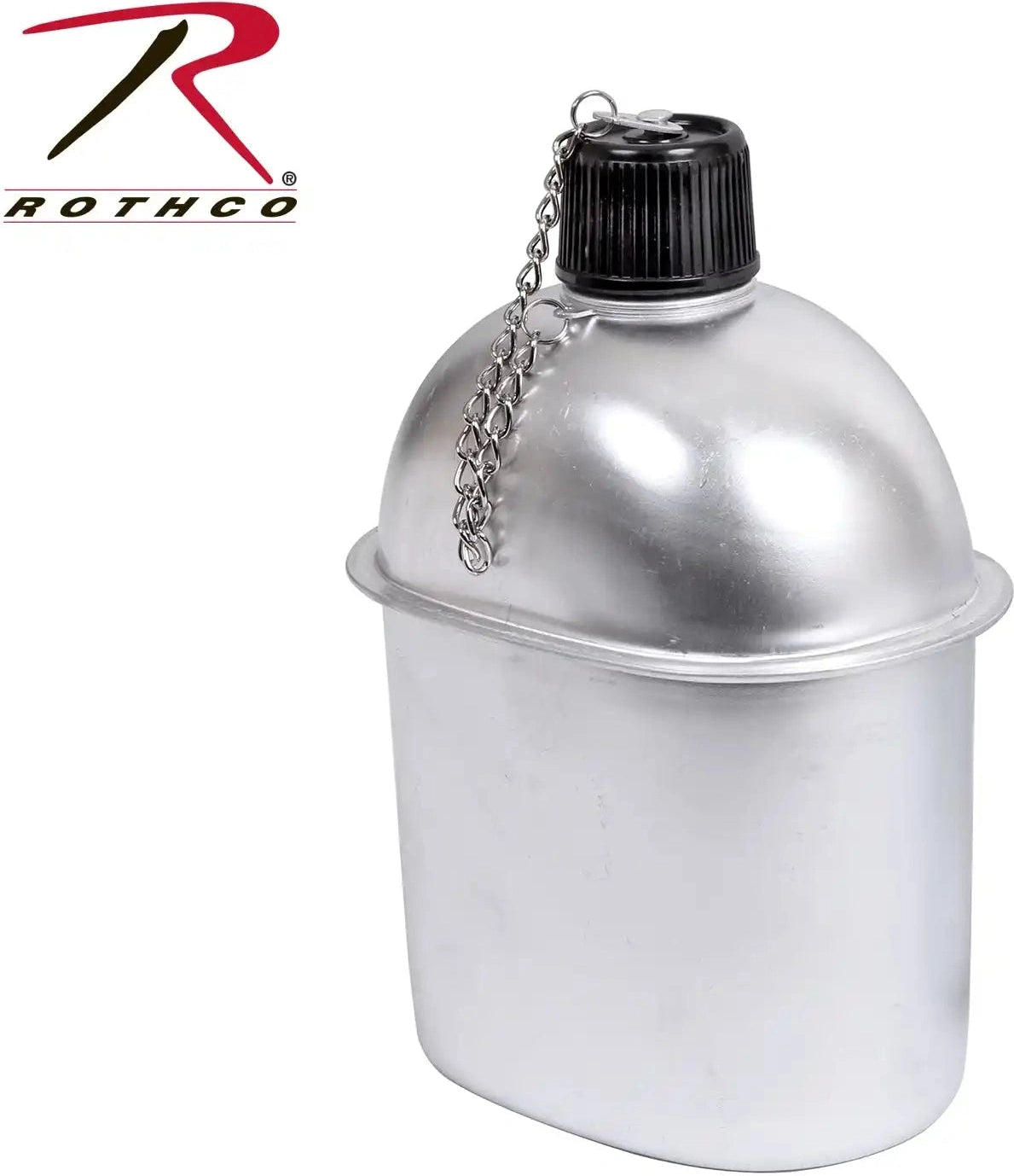 Rothco G.i. Style Aluminum Canteen Silver