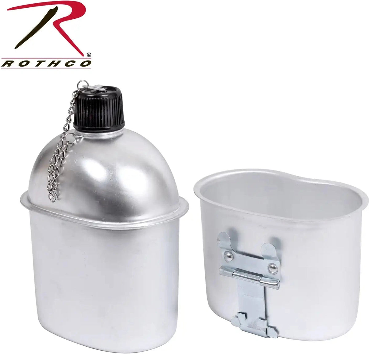 Rothco G.i. Style Aluminum Canteen Silver
