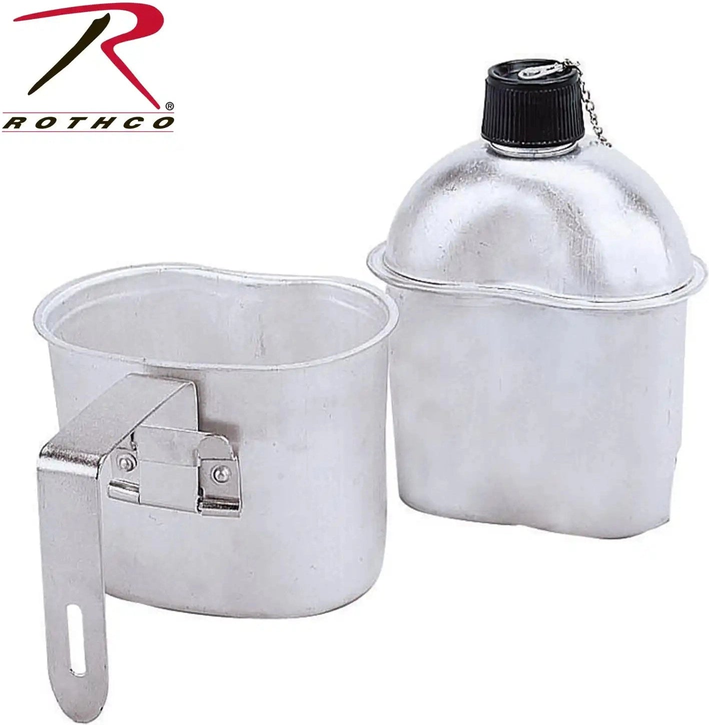 Rothco G.i. Style Aluminum Canteen - Silver