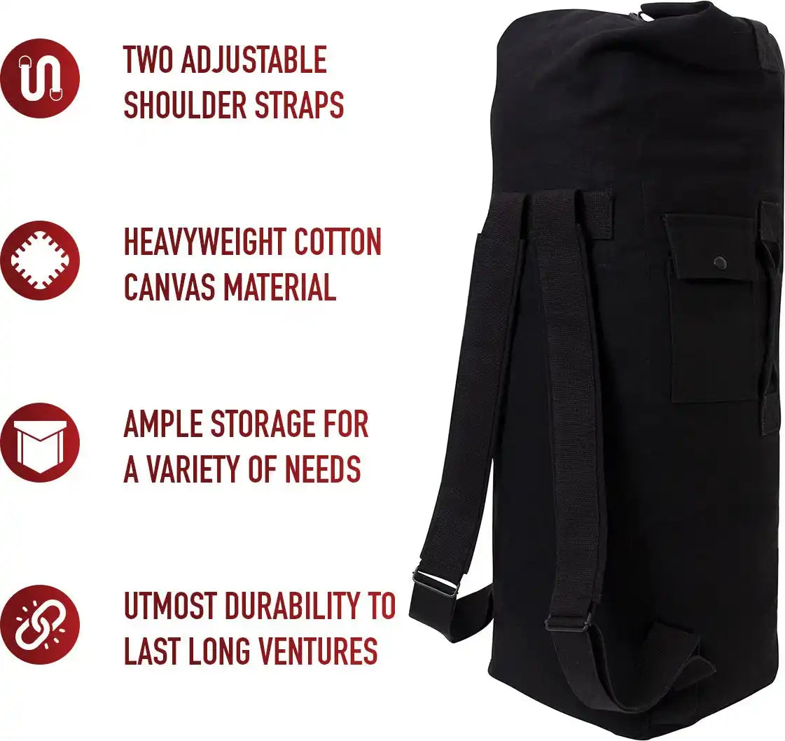 Rothco G.i. Style Canvas Double Strap Duffle Bag