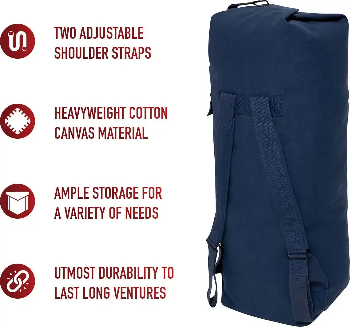 Rothco G.i. Style Canvas Double Strap Duffle Bag